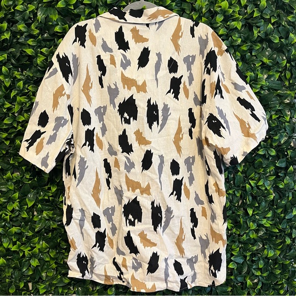 Trust Linen Blend Retro Button Up Sz XL - Picture 4 of 4